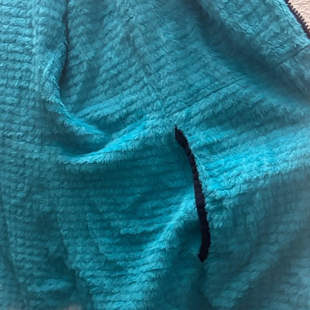 Patagonia Aqua Blue Hooded Jacket - Picture 3 of 5